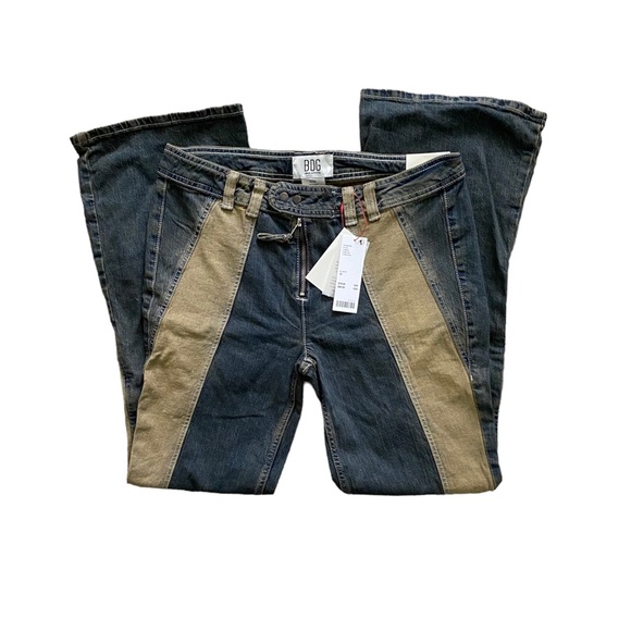 Urban Outfitters | NWT’s cyber Y2K motocross low-rise flare two toned grunge - Picture 3 of 6